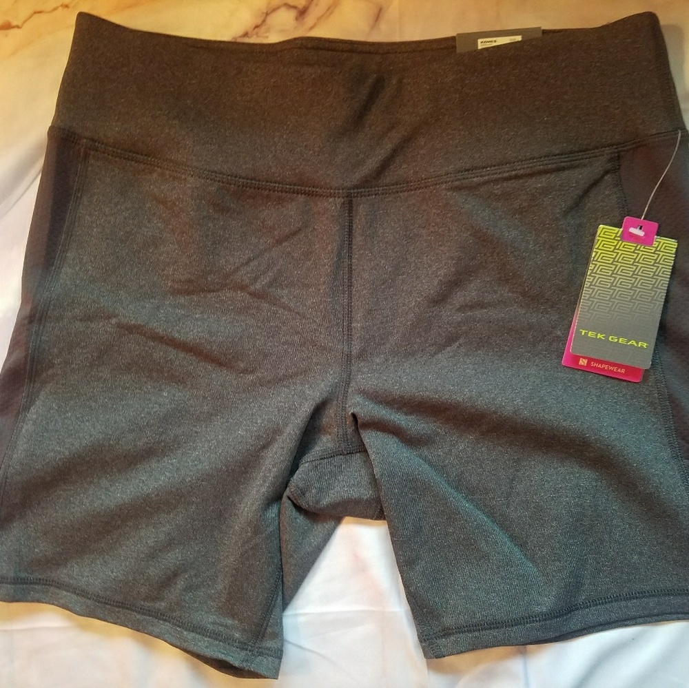 Brand new Tek Gear shapewear midrise gray shorts